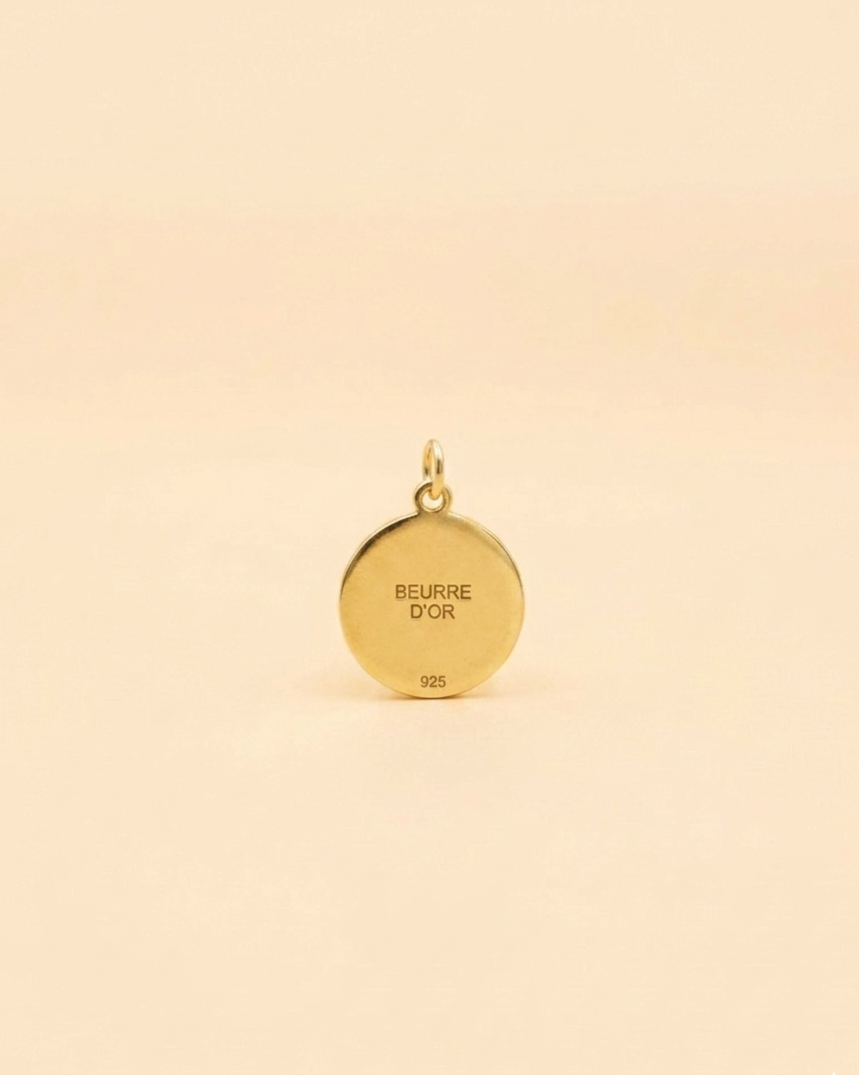 Sunburst Heart Pendant - Gold Vermeil