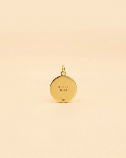 Sunburst Heart Pendant - Gold Vermeil