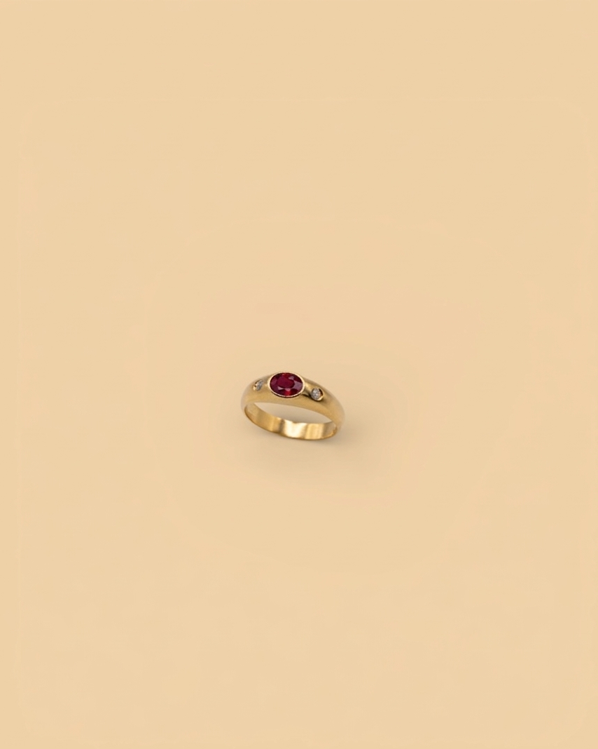 Ring in 18k gold vermeil by Beurre d'Or