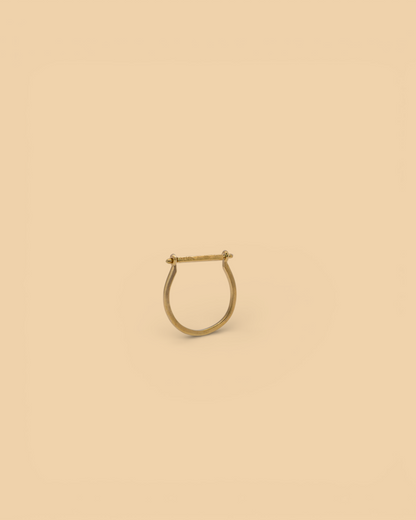Stacker ring in 18k gold vermeil by Beurre d'Or