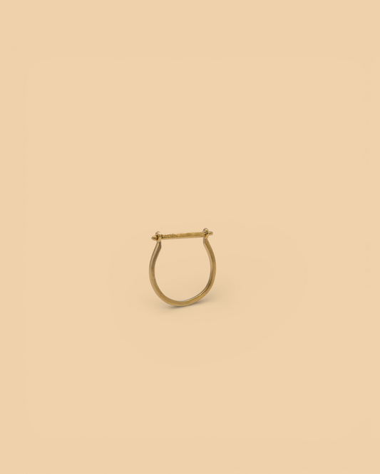 Stacker ring in 18k gold vermeil by Beurre d'Or