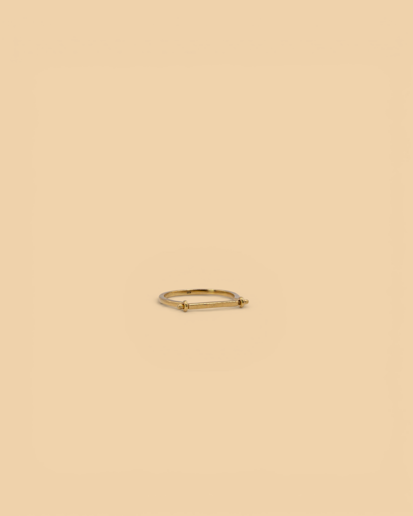 Stacker ring in 18k gold vermeil by Beurre d'Or