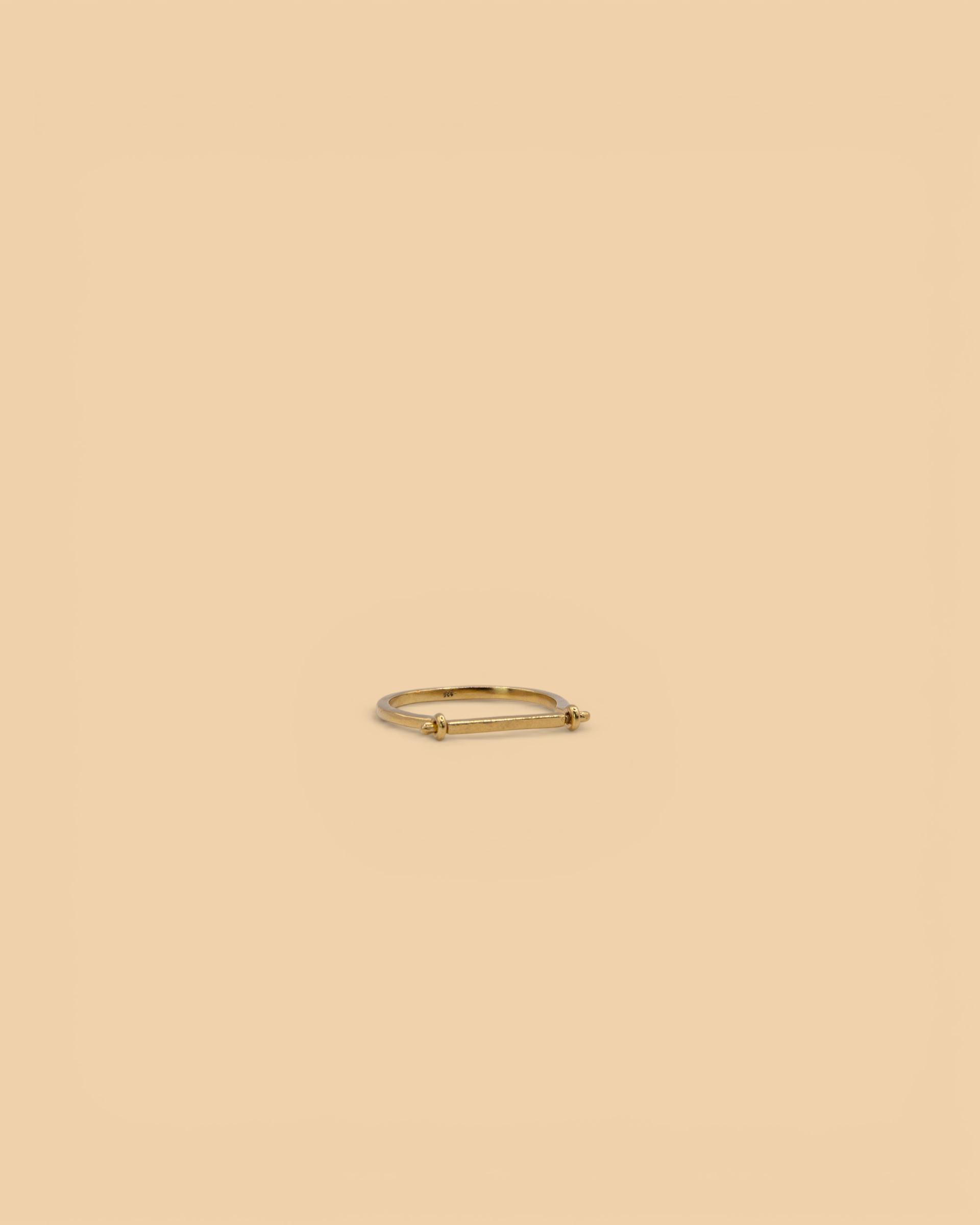 Stacker ring in 18k gold vermeil by Beurre d'Or