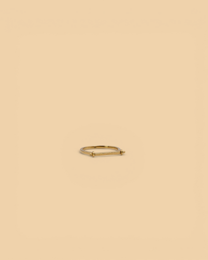 Stacker ring in 18k gold vermeil by Beurre d'Or