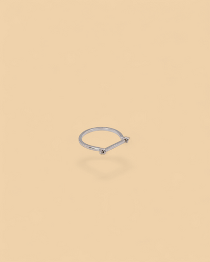 Stacker ring in sterling silver by Beurre d'Or