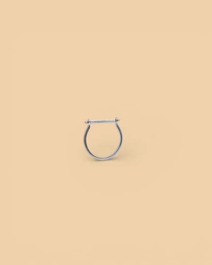 Stacker ring in sterling silver by Beurre d'Or