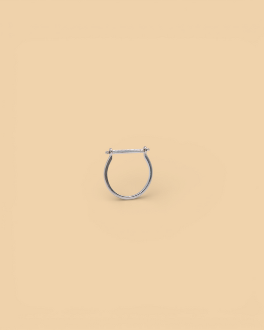 Stacker ring in sterling silver by Beurre d'Or