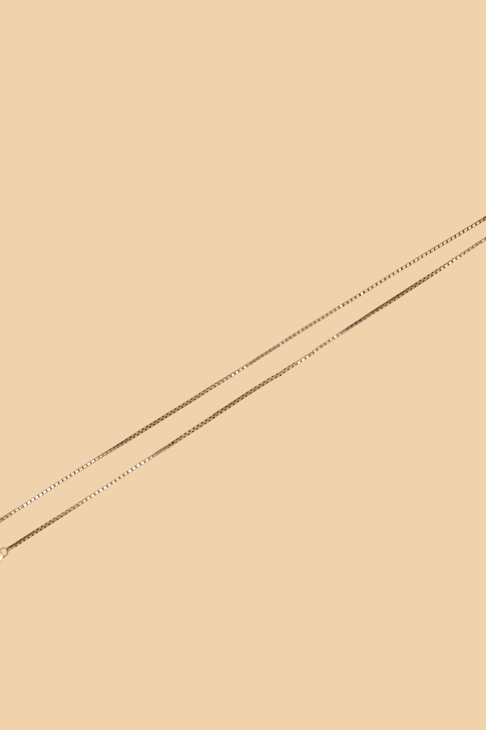 Classic box chain in 18k gold vermeil by Beurre d'Or