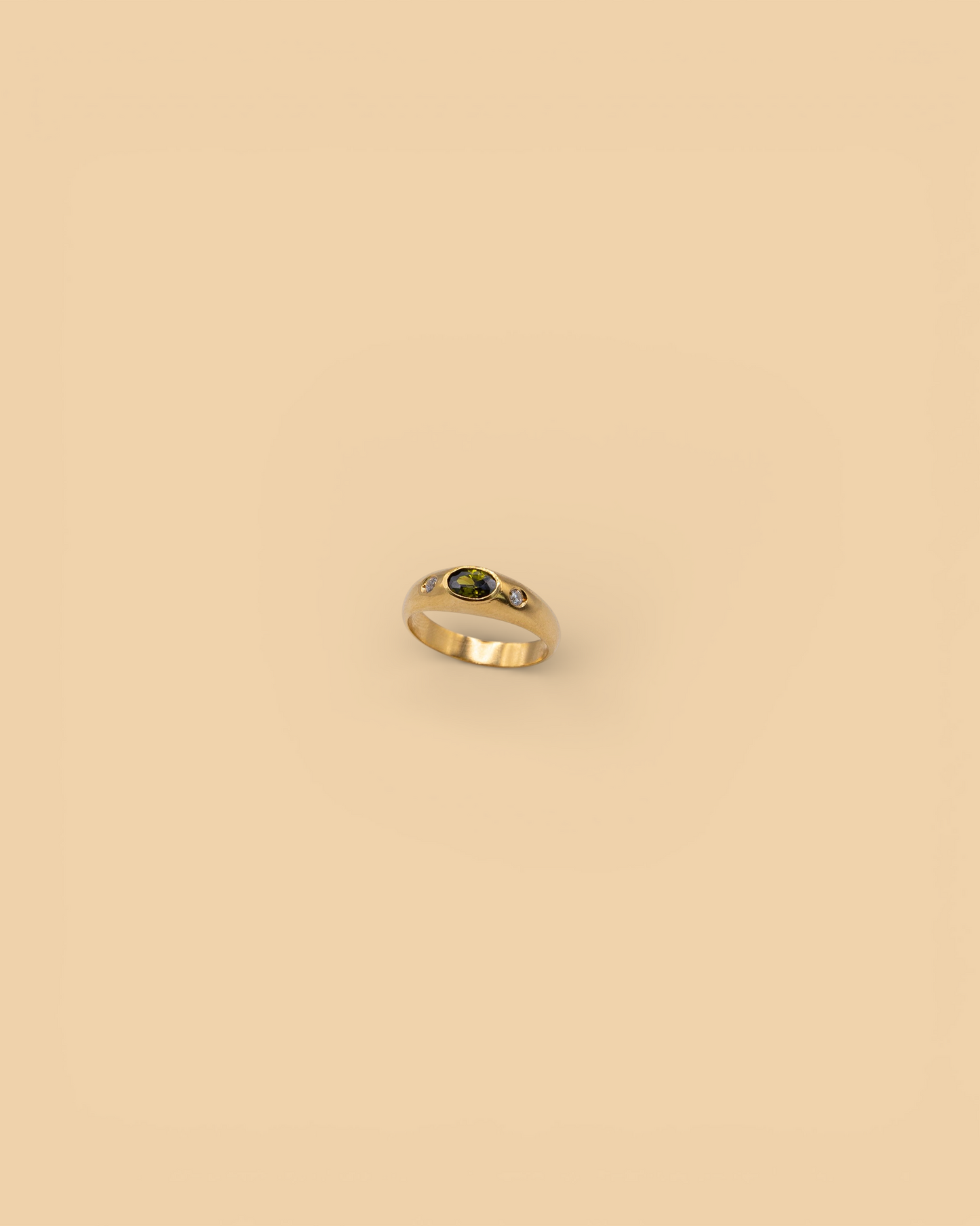 Dome ring in 18k gold vermeil by Beurre d'Or