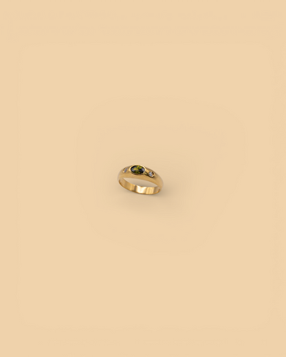 Dome ring in 18k gold vermeil by Beurre d'Or