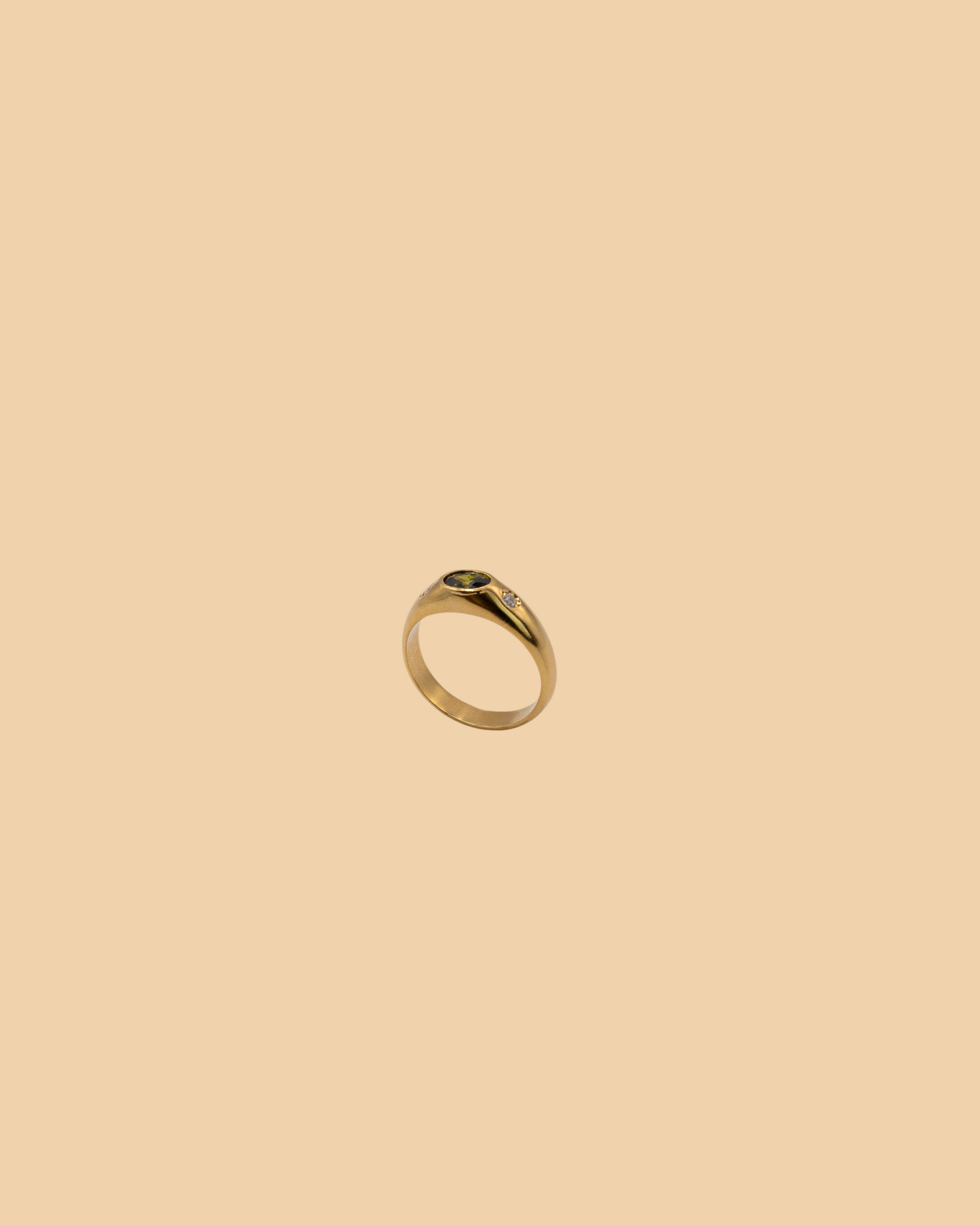 Dome ring in 18k gold vermeil by Beurre d'Or