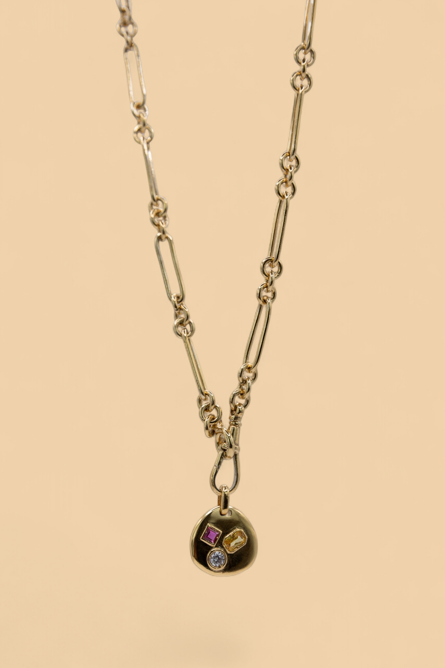 Trombone chain in 18k gold vermeil by Beurre d'Or