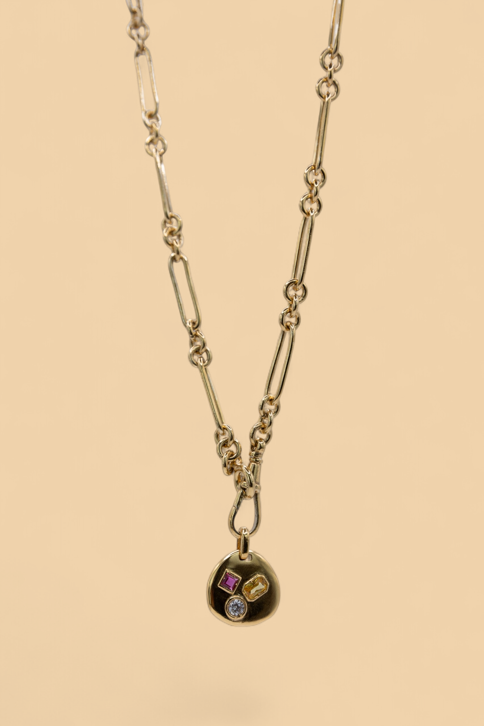 Trombone chain in 18k gold vermeil by Beurre d'Or