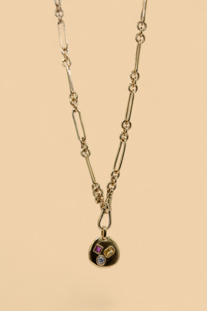 Trombone chain in 18k gold vermeil by Beurre d'Or