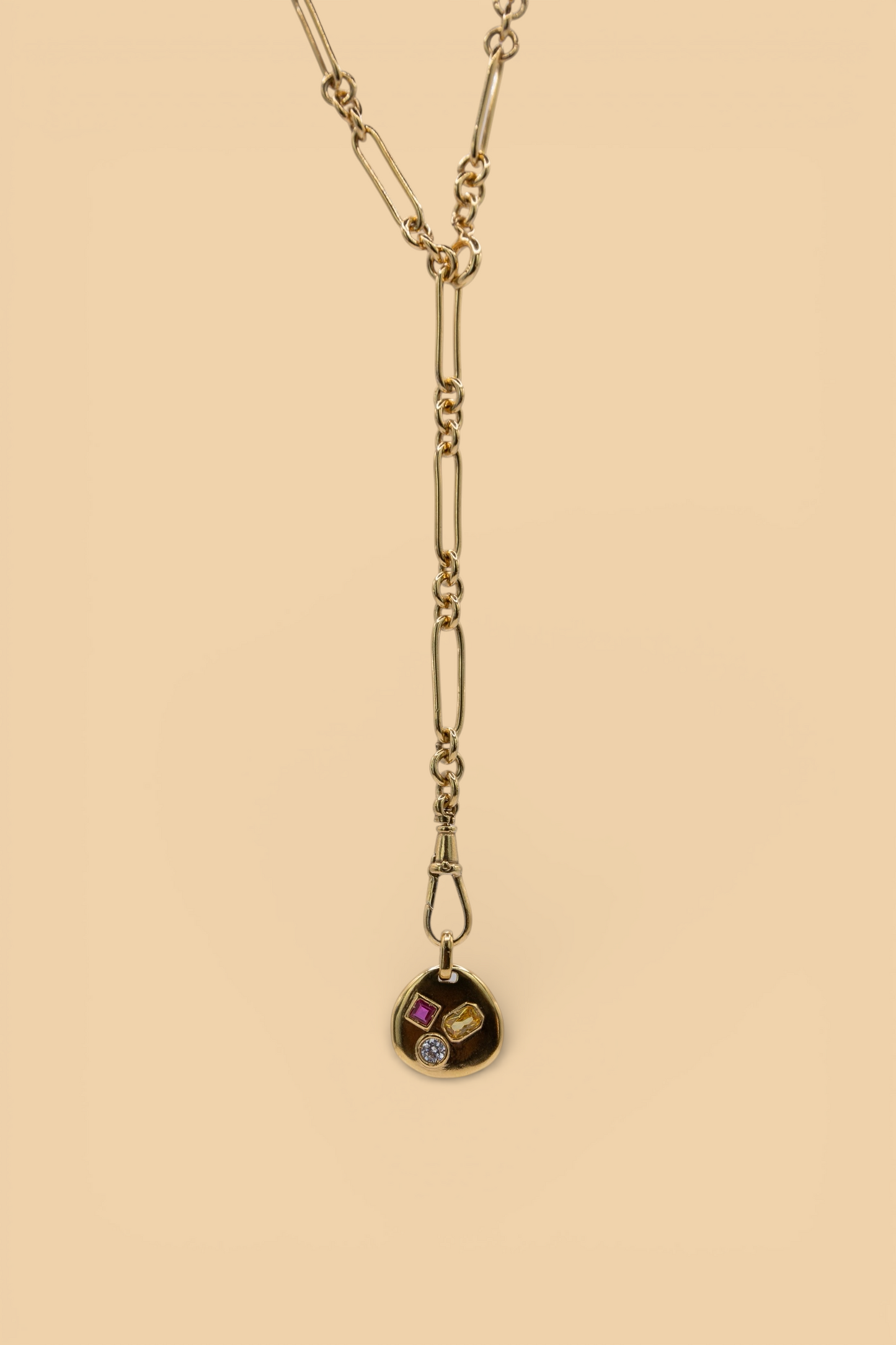 Trombone chain in 18k gold vermeil by Beurre d'Or