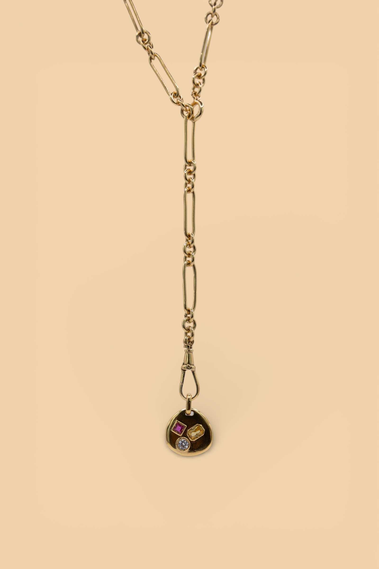 Trombone chain in 18k gold vermeil by Beurre d'Or