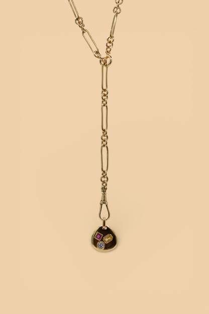 Trombone chain in 18k gold vermeil by Beurre d'Or