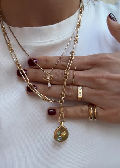 Eye Pendant - Gold Vermeil